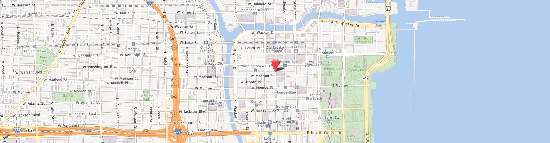 Location Map: 20 N. Clark St. Chicago, IL 60602